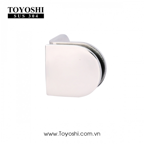 Kẹp cố định 90 độ đơn ( kính tường) bán nguyệt